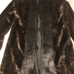 Faux fur coat